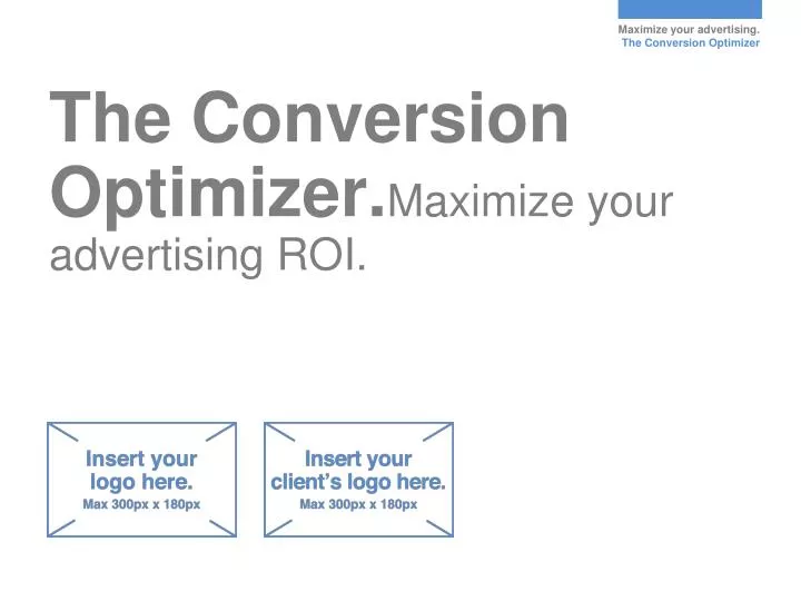 the conversion optimizer maximize your advertising roi