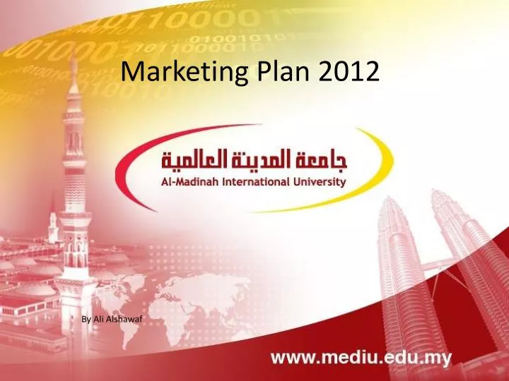 marketing plan 2012