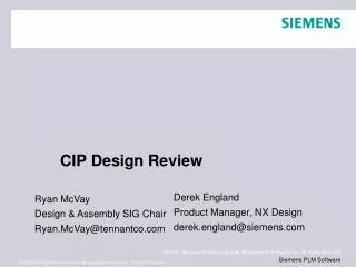 CIP Design Review