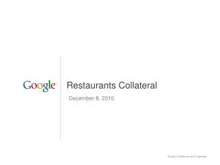 Restaurants Collateral