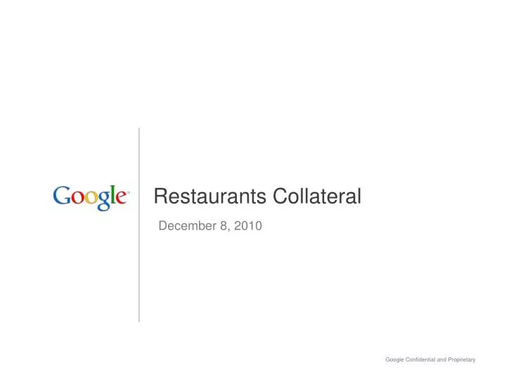 restaurants collateral