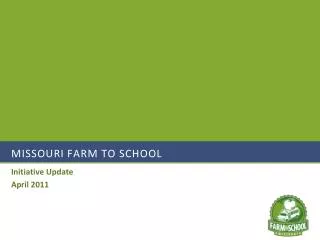 Missouri Farm to school