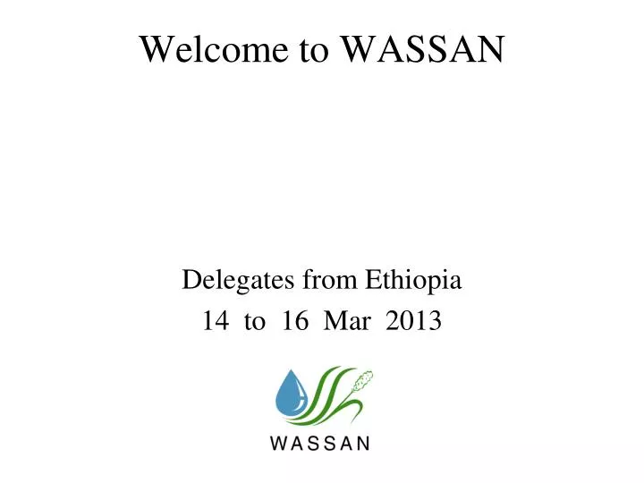 welcome to wassan
