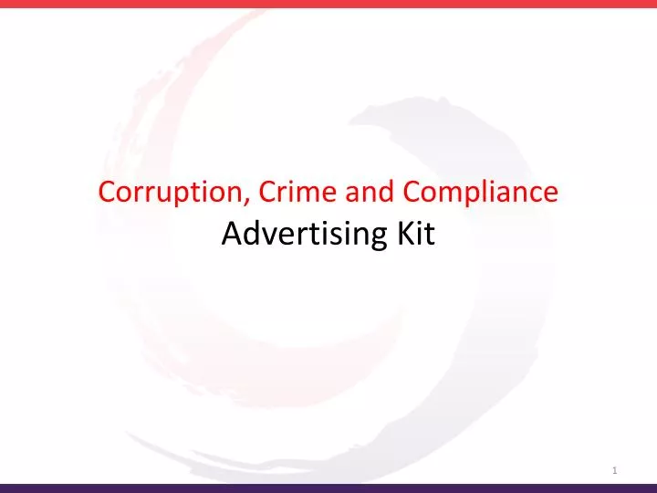 corruption crime and compliance advertising kit