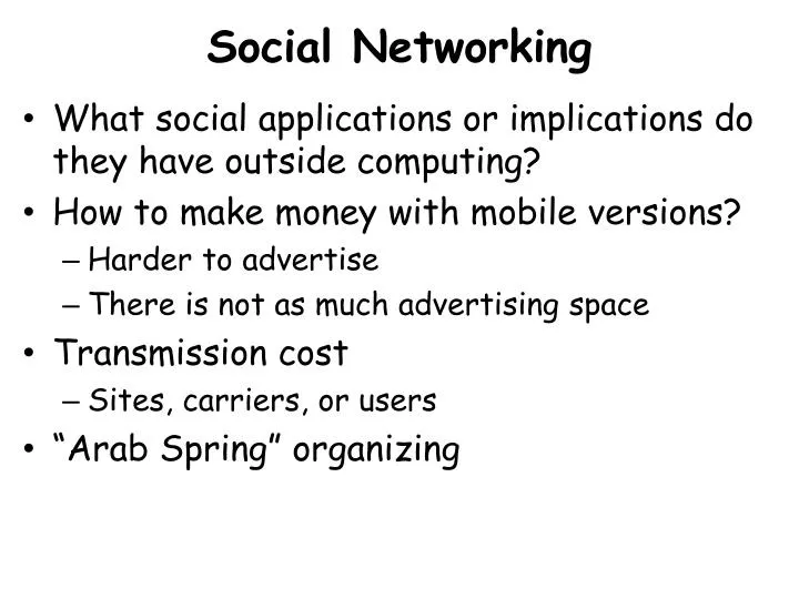 social networking