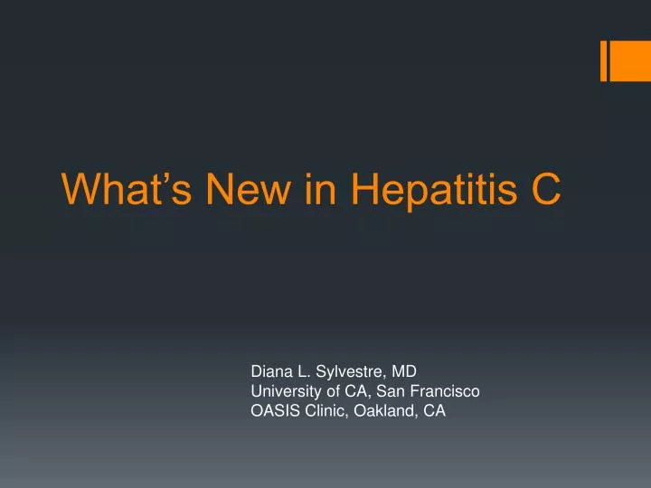 what s new in hepatitis c