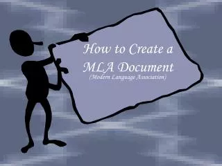 How to Create a MLA Document