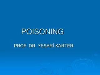 POISONING