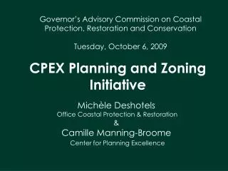 CPEX Planning and Zoning Initiative