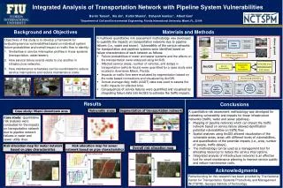 Integrated Analysis of Transportation Network with Pipeline System Vulnerabilities