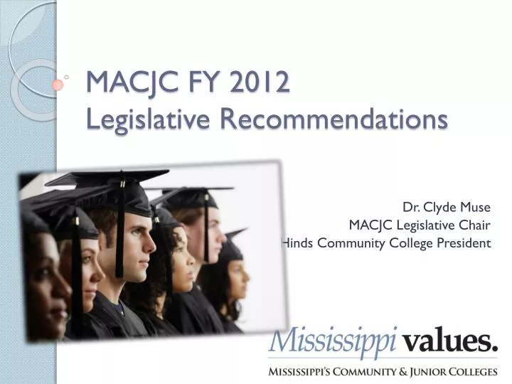 macjc fy 2012 legislative recommendations