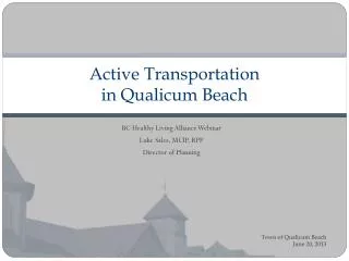 Active Transportation in Qualicum Beach
