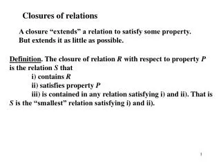 Closures of relations