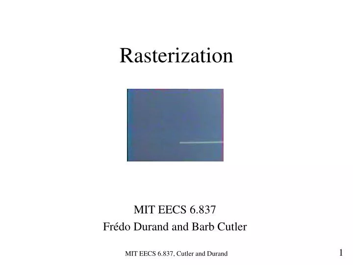 rasterization