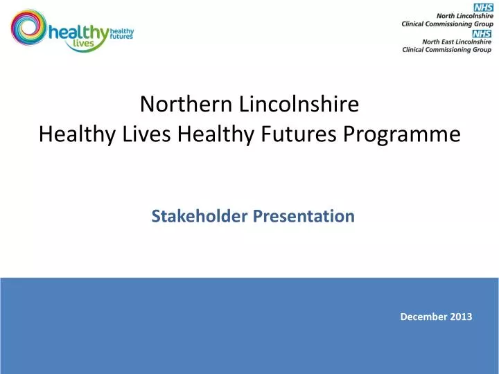 northern lincolnshire healthy lives healthy futures programme