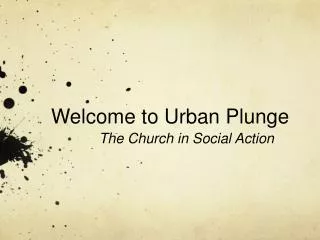 Welcome to Urban Plunge