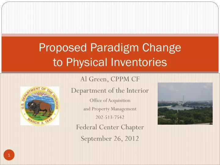 proposed paradigm change to physical inventories