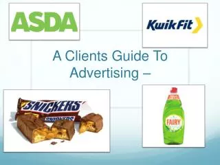 A Clients Guide To Advertising –