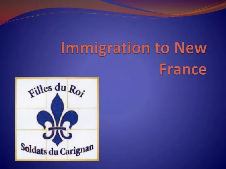 immigration to new france
