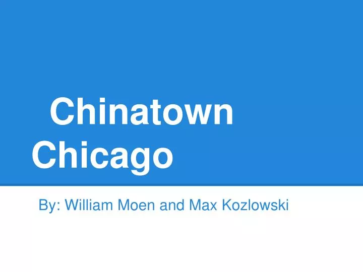 chinatown chicago