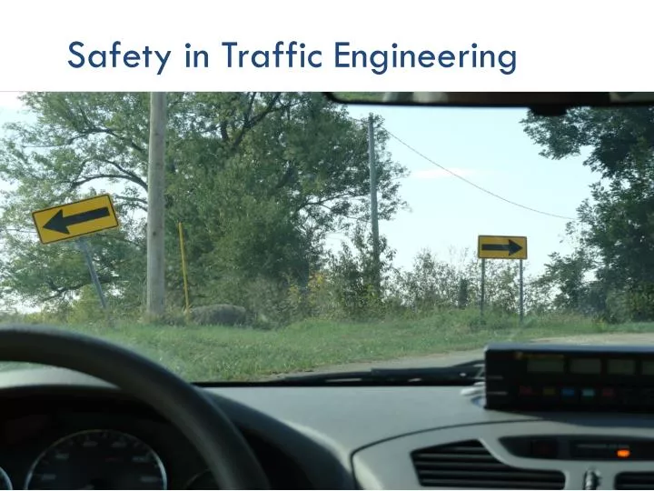 safety in traffic engineering