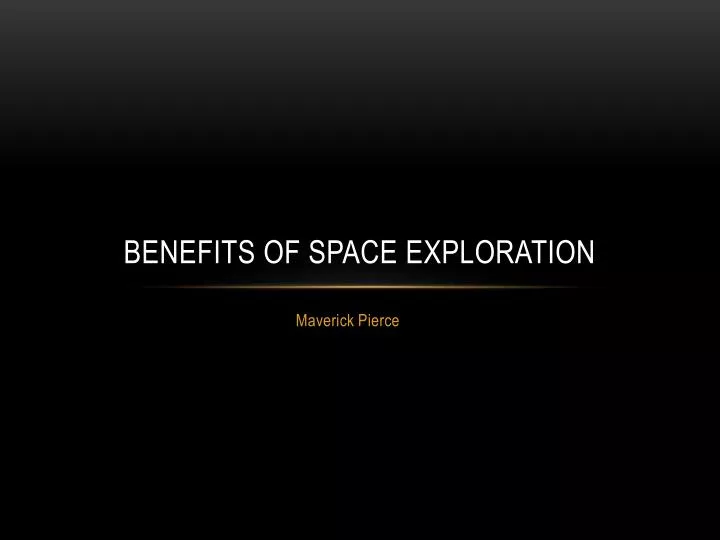 benefits of space exploration