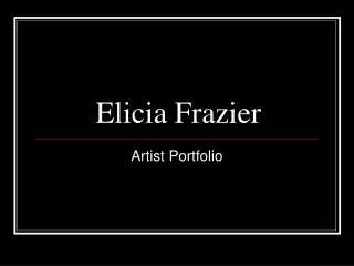 Elicia Frazier