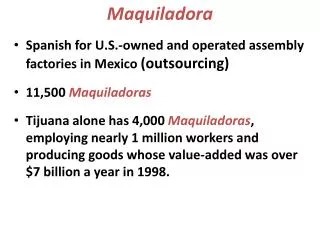 Maquiladora