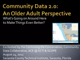 Community Data 2.0: An Older Adult Perspective