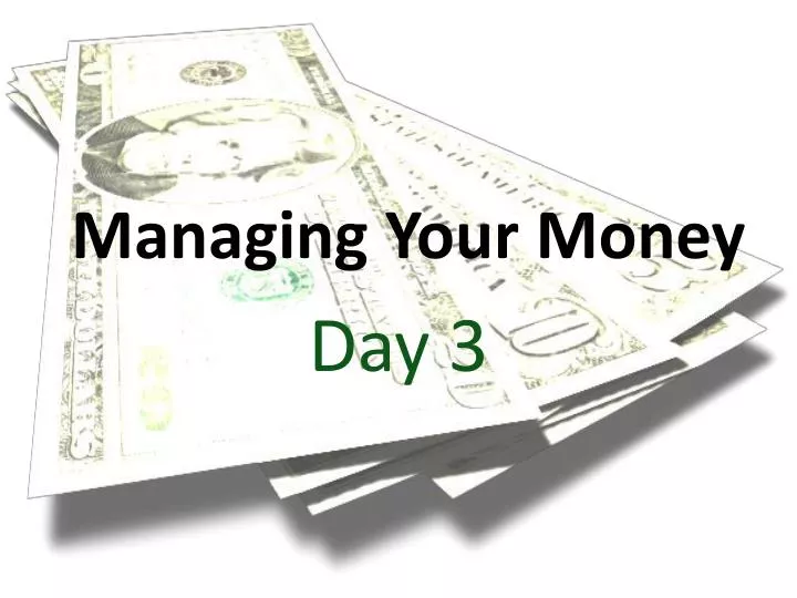 managing your money