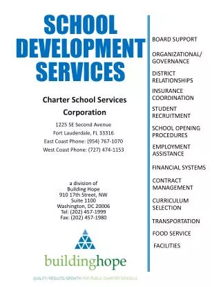 School Development services