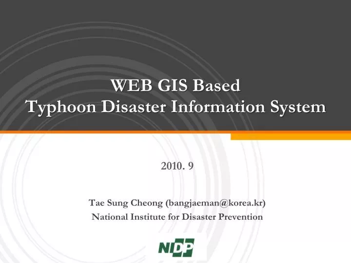 web gis based typhoon disaster information system