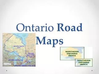 Ontario Road Maps