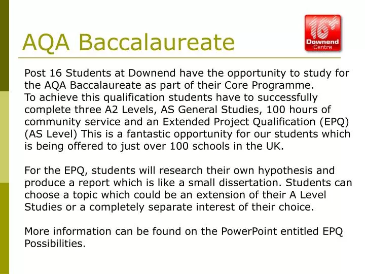 aqa baccalaureate