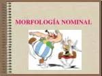 MORFOLOGÍA NOMINAL - slide 1