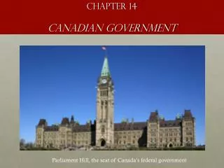 Chapter 14 Canadian Government