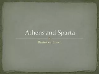 athens and sparta