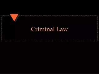 Criminal Law