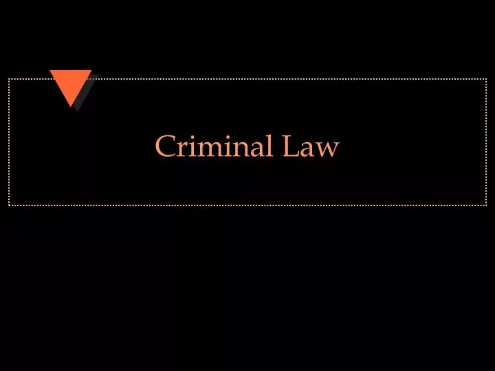 criminal law