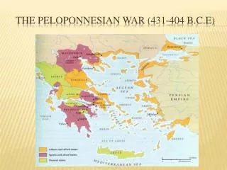 The Peloponnesian war (431-404 B.c.e)