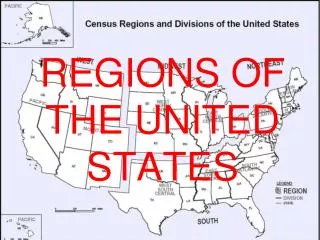 REGIONS OF THE UNITED STATES