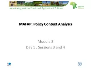 MAFAP: Policy Context Analysis
