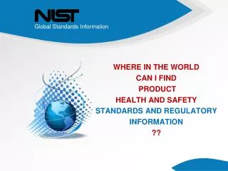 The Information Problem Solution 1 -- USA Standards Information Center
