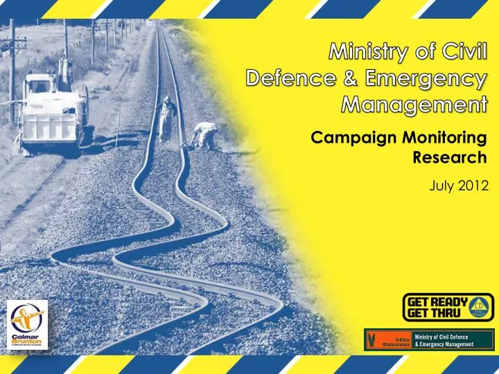 ministry of civil defence emergency management campaign monitoring research