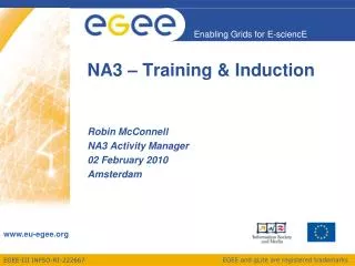 NA3 – Training &amp; Induction