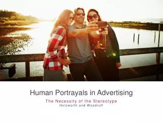 Human Portrayals in Advertising