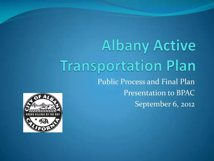 albany active transportation plan