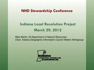 NHD Stewardship Conference