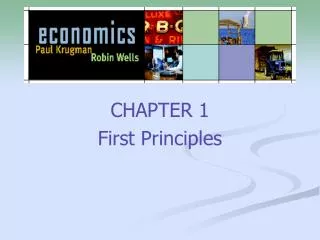 CHAPTER 1 First Principles