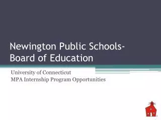Newington Public Schools- Board of Education